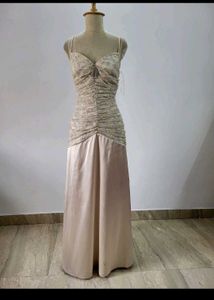Elegant Biege Evening Gown