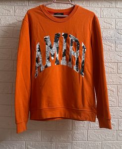 Orange Amiri Bandana Logo Sweatshirt In Oragne