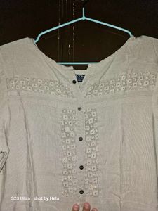 Elegant Embroidered Tunic Top fits (38-40)