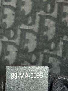 Christian Dior Black Leather Canvas Montaigne