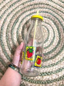 2 Mason Bottles With Straw