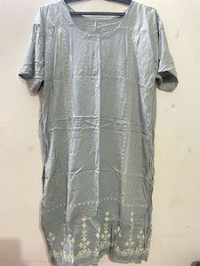 Grey Printed Kurti