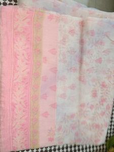 Pretty Pink Floral Saree