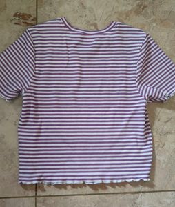 Pastel Striped Tee🍇