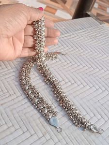 Silver Anklets with bells