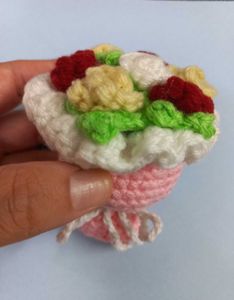 Cute Handmade Crochet Mini Flower Bouquet