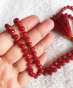Diamond Cut Real Ruby Quartz Mala