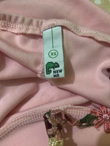 Floral Embroidered Pink Dress