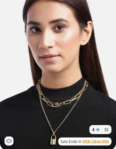 3 Layer Golden Neck Chain