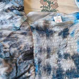 Tie-Dye Ruffle Top