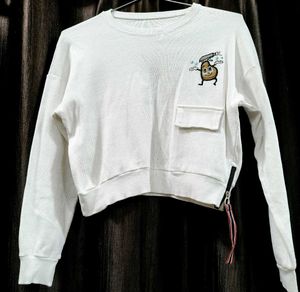 White Graphic Sweatshirt