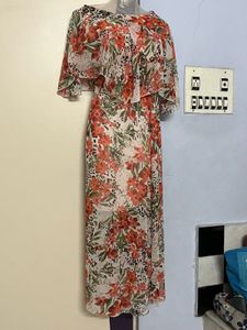 Pintrest Floral Print Maxi Dress