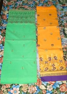 Green Dress Material