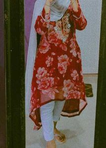 Floral Print Kurta