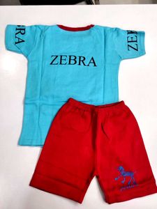 Boys&#39; Pack Of Tshirt And Shorts