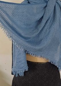 AND by Anita Dongre Blue Thread Embroidery Stole