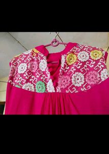 99 Rs Pink Emrodary Top
