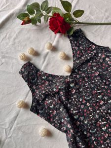 Floral Print Mini Kurta