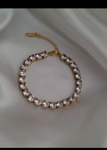 Cubic Tennis Chunky Bracelet Anti-tarnish