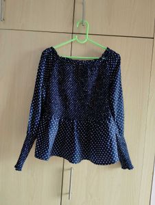 OFF SHOULDER POLKA DOT TOP ❤️