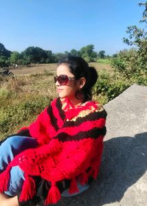 Handmade Crochet Poncho, Made By Me