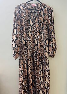 Animal Print Dress-L