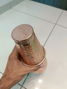 Patanjali Pure Copper Bottle With Glass