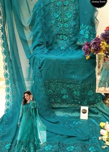 Heavy Work Unstitched Dress Material (Pakistani)