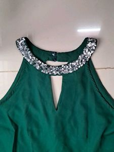 Dark Green Jumpsuit - SMALL