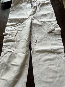 Beige Cargo Pants