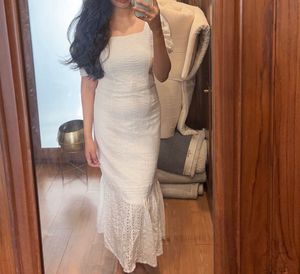 Elegant White Lace Dress