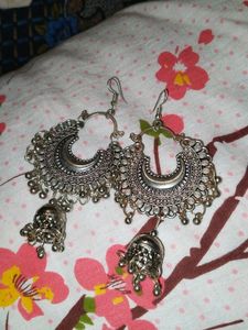 Oxidised Earring