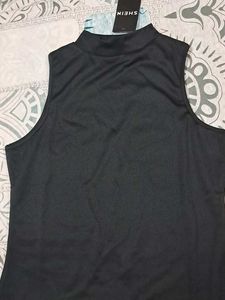 Sleek Black Mini Bodycon Dress