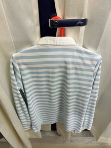 Striped Long Sleeve Polo Shirt