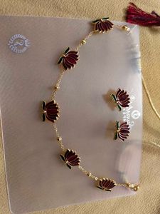 Lotus Necklace &amp; Earring Set