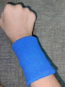Blue Cotton Sports Wristband