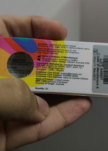 2 Monthtly Gray Coloured Lens From Aqua Color + Aqua Lens Comfort Solution For Lens + New Lens Case