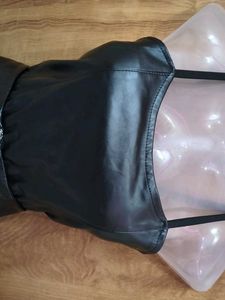 new leather set of corset(28-32) and midi(32