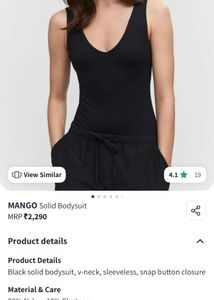 Black Mango Bodysuit
