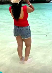 Red Backless Top