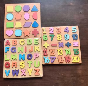 Colorful Wooden Puzzle Set Featuring 3D