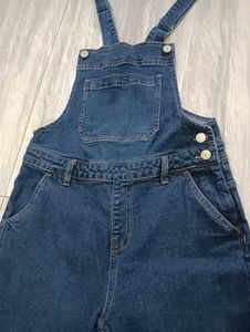 Max Women’s Solid Denim Dungaree – Brand New
