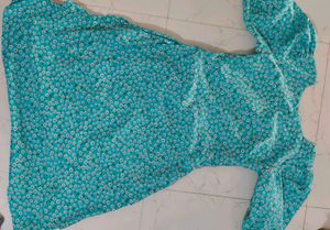 Floral Print Ruffle Dress
