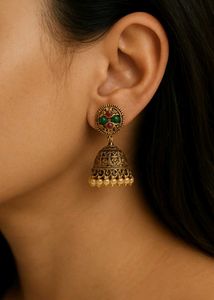 jhumka multicolour beaded