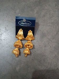 Gold plated Jhumka Earrings