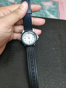 SF Quartz Analog White Dial Watch for Men-NS7930PP