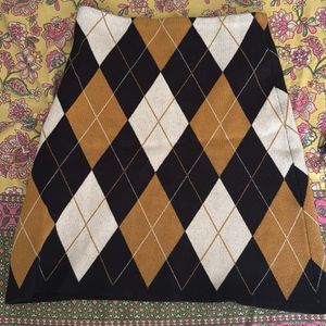 Argyle Pattern Skirt