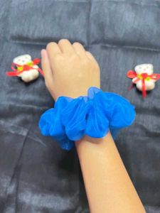 Blue Organza Srunchies🎀😀