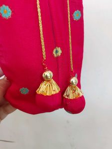 Red &amp; Gold Potli Pouch