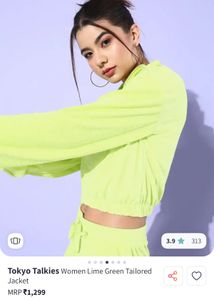 TOKYO TAKIES Lime Green Tailored Jacket